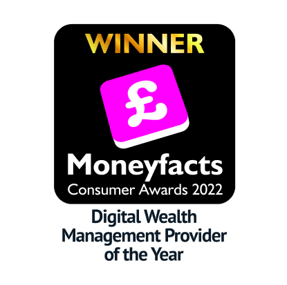 Winner of Digital Wealth Management Provider of the Year at the 2022 Moneyfacts Consumer Awards