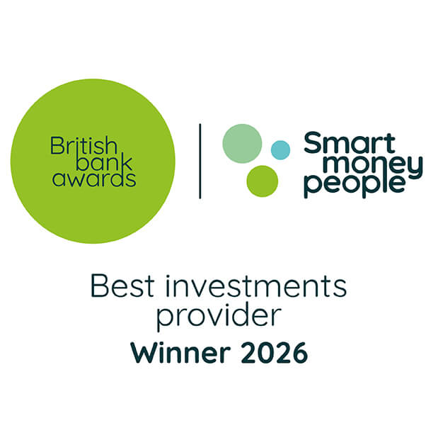 British Bank Awards 2026 Winner for Best investments provider